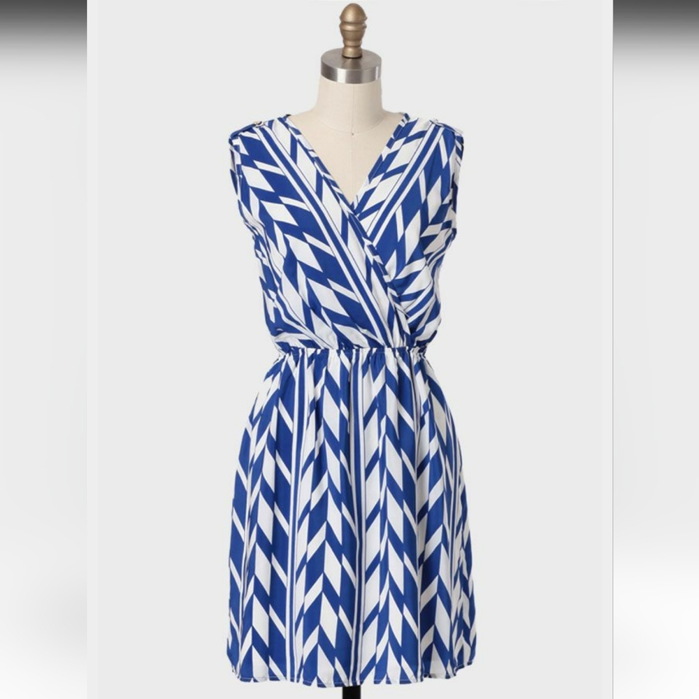 Modcloth Sea of Crete Printed Dress